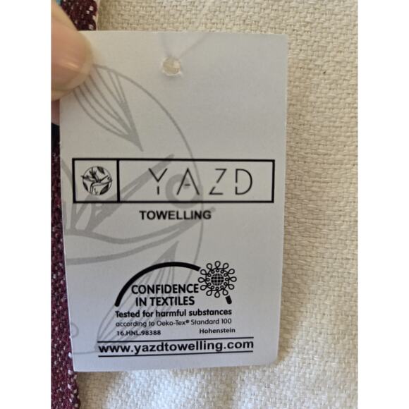 YAZD Tie Robe Size S/M Cream Rainbow Toweling Lounging Luxury Mid Length Soft - Picture 7 of 8